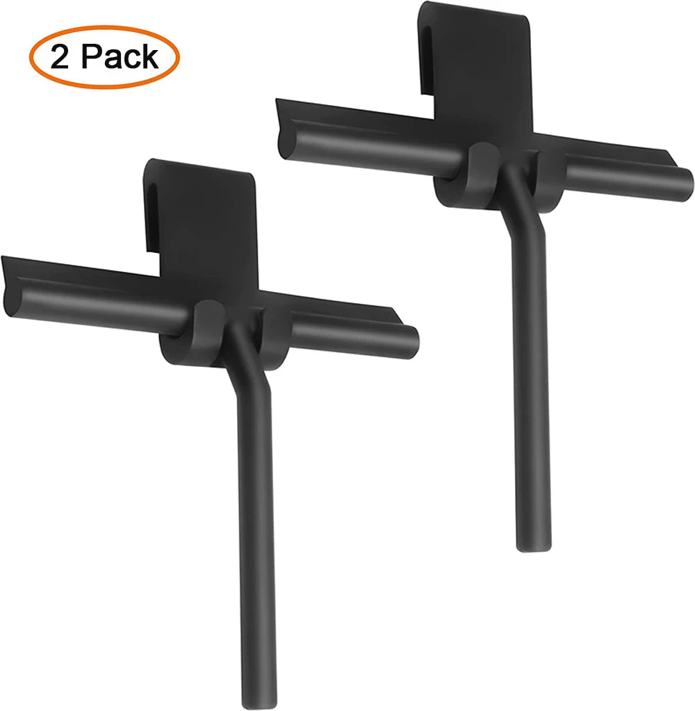 Shower Squeegee  for Glass Door Shower Wall Scraper Cleaner With Silicone Holder Bathroom Mirror Wiper Scraper Glass Cleaning