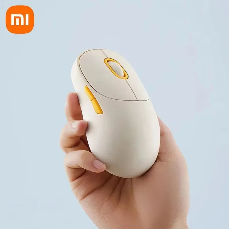 Xiaomi Wireless Mouse 3 Color Version Bluetooth Dual Mode 2.4GHz 1200DPI Ergonomic Optical Laptop Computer Soft-tone Keying Game