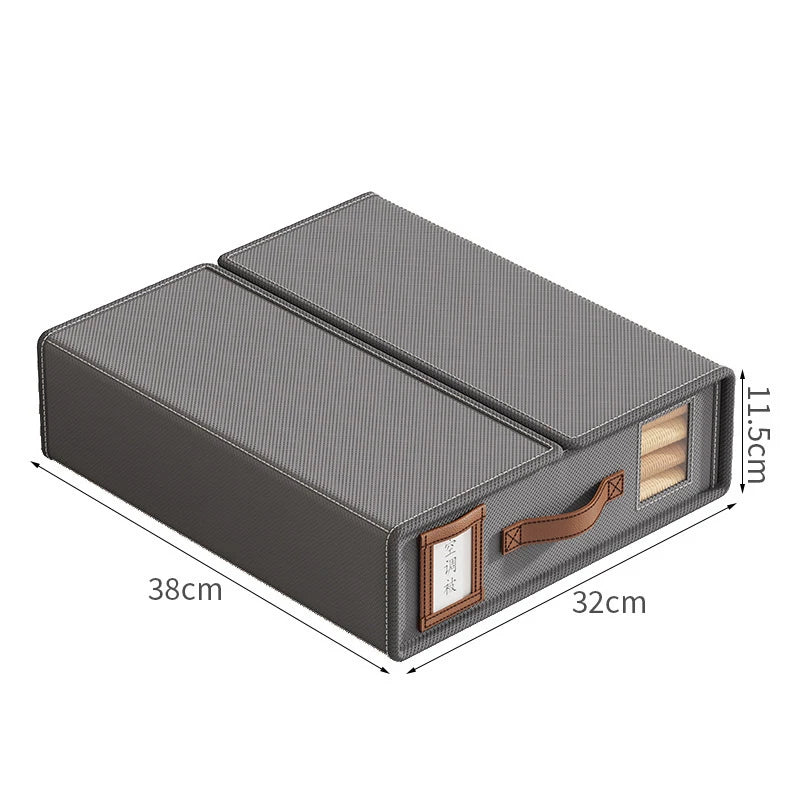 Bed Sheet Fabric Storage Box Foldable Breathable Moisture-proof Collapsible Storage Box Saving Space Household Storage Box