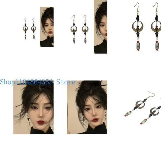 652F Elegant Earrings Traditional Charm Earrings Stylish Earrings Suitable for Parties Festivals and Unique Statements