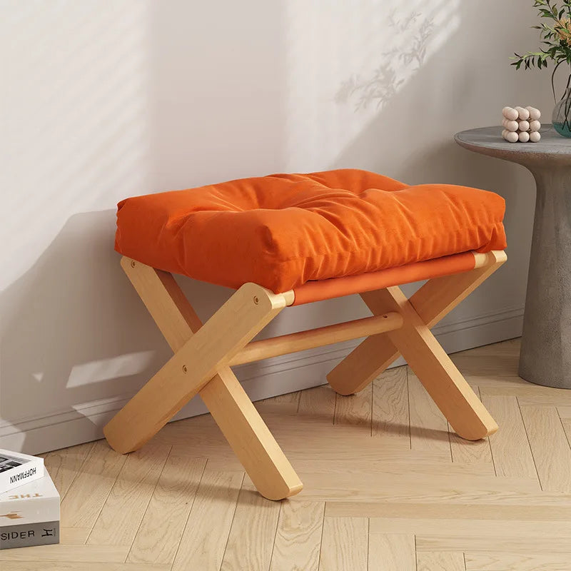 Small Footstool Portable Desk Rest Foot Ottoman Footstool Portable Footrests Foot Stool chair Leg Rest High Padded Vanity Chair