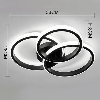 Modern LED Ceiling Light for Living Room Bedroom Hallway Lamp Square Round Chandelier Indoor Lighting Fixture