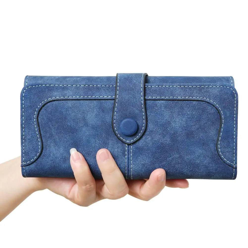 Vegan Pu Wallet 17 Card Slots Long Wallet 70% off Minimalist Wallet Credit Card Wallet Matte Leather Card Holder Pocket