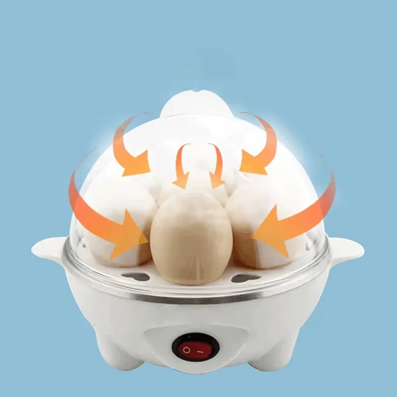 Multifunctional Electric Egg Cooker Automatic Egg Boiler 7 Eggs Mini Egg Cooker Kitchen Breakfast Machine Mini Egg Boiler