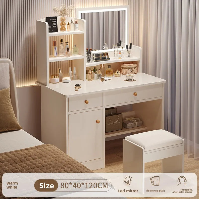 Firm Dresser, chest, integrated girls' bedroom, simple worktable with mirror, makeup table