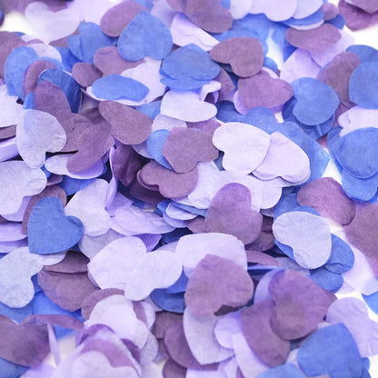 2.5cm 1000pcs Heart Shape Multicolor Paper Confetti  Balloon Filler Table Decoration Engagement Event Party Supplies