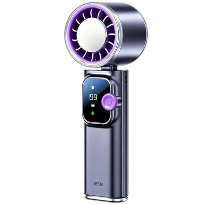 Portable Fan 199-Speed Foldable Low-Noise 4000mAh Rechargeable Summer Tool Small Pocket Fan For Beach Vacation Outdoor Indoor