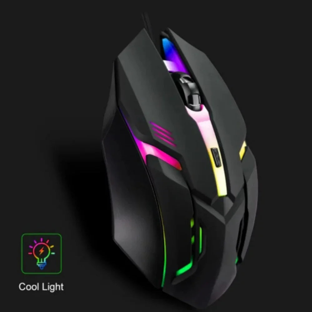 Gaming Mouse LED Ergonomic Design Gaming Mouse Luminous USB Wired 4-button USB Backlit Mouse For PC Desktop and Laptop Computers