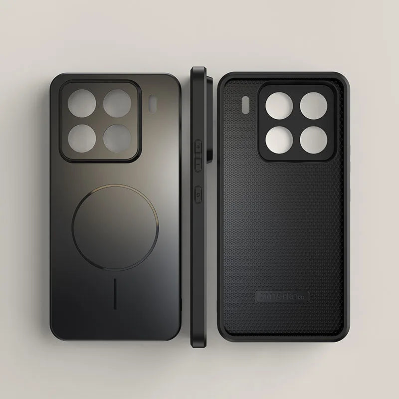 Luxury Magnetic Wireless Charging Case For XiaoMI 17 17Pro Max 15 15T 14T 14 POCO F7 F8 Pro Ultra Anti-Shock Protect Matte Cover