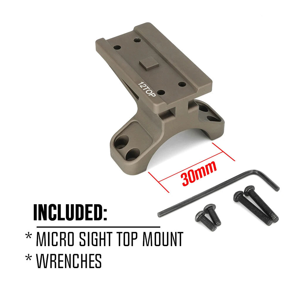 COMM C1 Modular Mount 1.54"/1.70" Optical Centerline Height 30/34mm Ring Size ScopeMount With Offset Optic Adapter