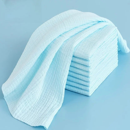 5-10PCS Baby Gauze Diapers 100% Cotton Baby Nappy for Newborn Changing 43x45cm Washable Reusable Double Layer Soft Baby Towels
