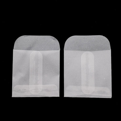 50Pcs White Translucent Jewelry Storage Bag For Card Earring Necklace Bracelet Gift Packaging Storage Mini Envelopes Wholesale