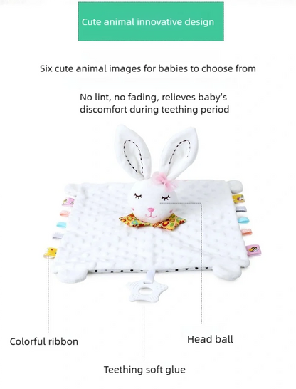 Elephant Baby Comforter Blanket Soft Appease Towel Baby Rattle Animals Toys Soothe Reassure Sleeping Towel Lathe Hang Toddler