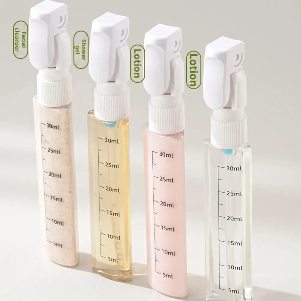 Travel Split Bottle Four In One Wash Bottle Portable Cosmetics Shampoo Storage Bottle Travel Fluid Container Portable Tool