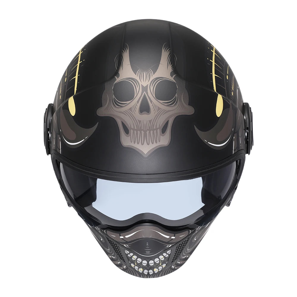 Helmets For Motorcycles Safety DOT ECE Certified 3/4 Open Face Helmets Motorcycle Modular Full Men Women Motorcycle Helmet Cyril