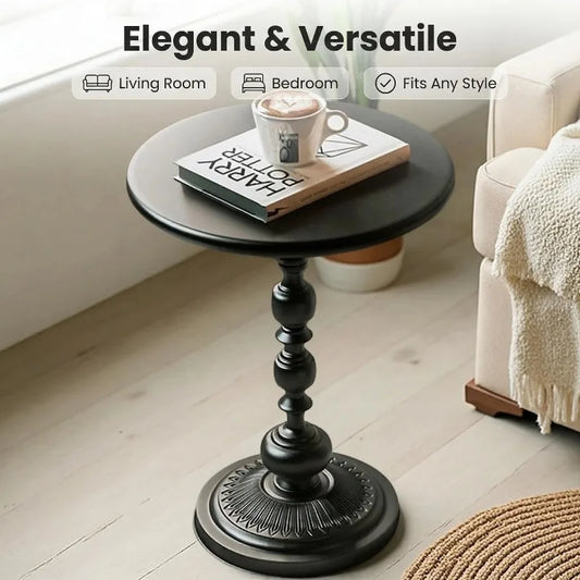 Retro corner few wrought iron bedside storage small round table sofa side few living room balcony household coffee table side