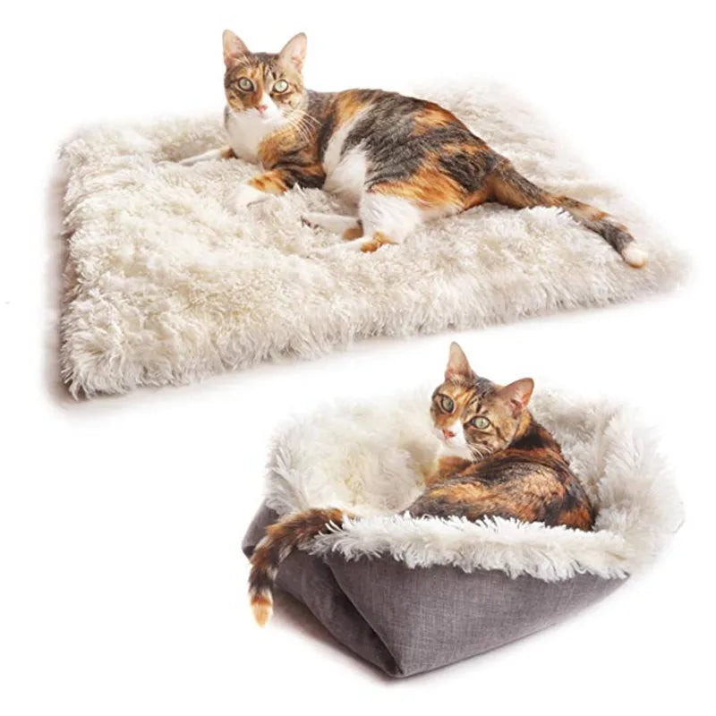 Autumn and Winter Nest Mat 2025 NewThick Cat Bed Pet Mat Dual-use Dog Bed Cat Mat Plush Cat Mattress Pet Bed Autumn and Winter
