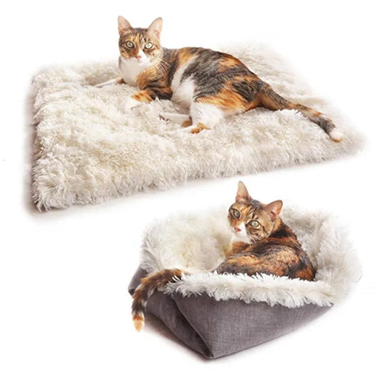 Autumn and Winter Nest Mat 2025 NewThick Cat Bed Pet Mat Dual-use Dog Bed Cat Mat Plush Cat Mattress Pet Bed Autumn and Winter