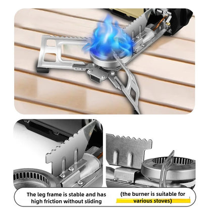 Outdoor Accessories: Folding Gas Stove Lightweight Portable Stove with One-Second Expansion for Camping Hot Pot Tea Stove