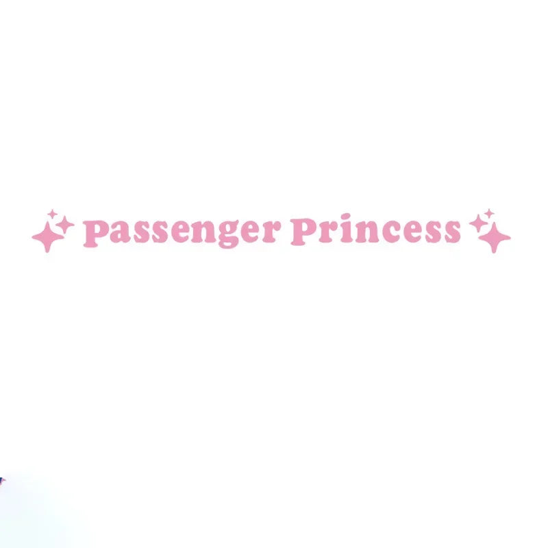2pcs Mirror Decoration Sticker Passenger Princess Star Mirror Decal Sticker Rearview Mirror Car Vinyl Decoration Funny Car Decal
