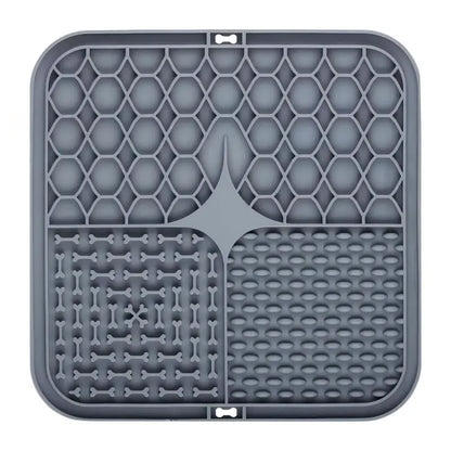 Pet Lick Silicone Mat Dogs Pet Slow Food Plate for Dog Bathing Distraction Silicone Dog Sucker Food Training Dog Feeder Supplies