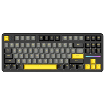 Attack Shark X87 Wireless Mechanical Keyboard, Hot Swappable Gasket Gaming Keyboard RGB Backlit Gaming Keyboard,BT/2.4GHz/USB-C