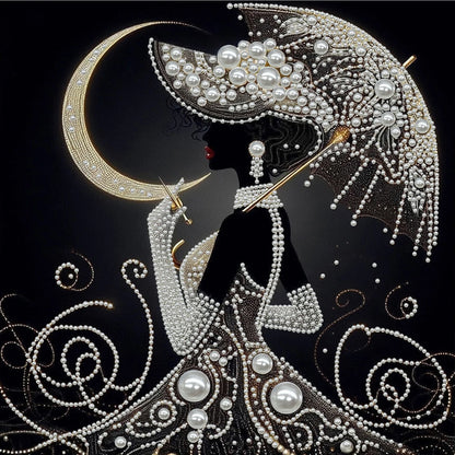 DIY Pearl Gem Paintings Picture Arts Craft for Adults/Beginners Gift Home Decor 30x30cm With Frame
