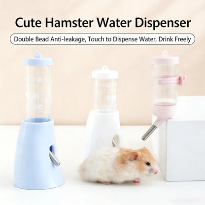 80-425ml Hamster Water Bottle with Stand Leak-Proof Dechatable Automatic Dispenser Small Pet Supplies for Guinea Pigs Rabbit Use