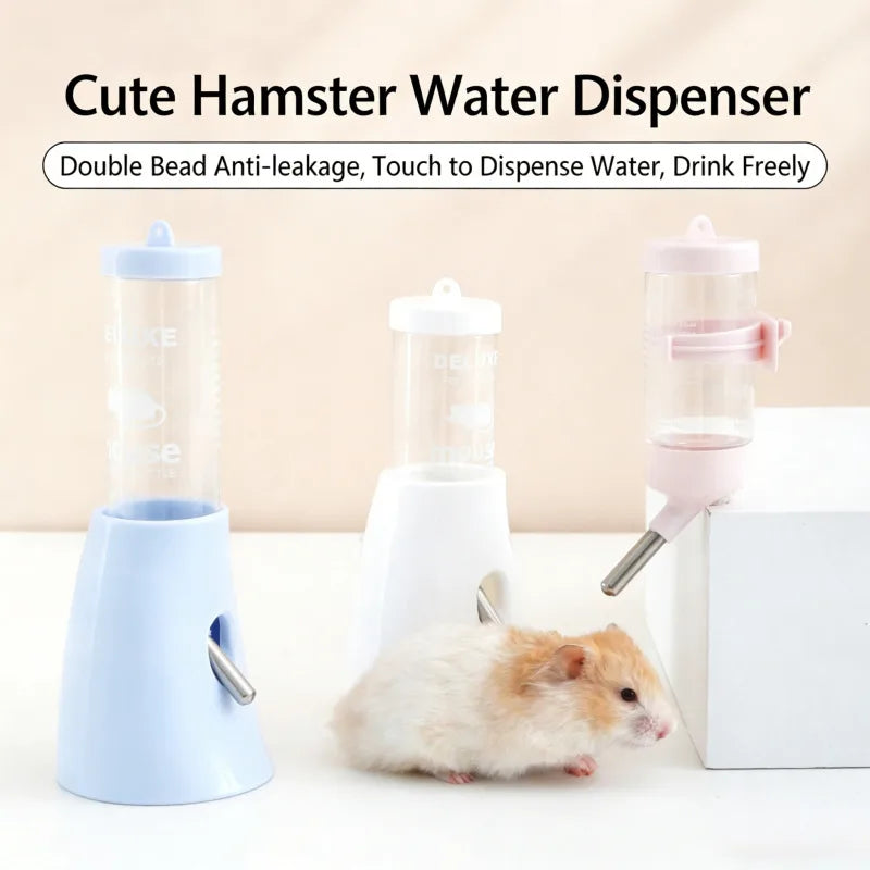 80-425ml Hamster Water Bottle with Stand Leak-Proof Dechatable Automatic Dispenser Small Pet Supplies for Guinea Pigs Rabbit Use