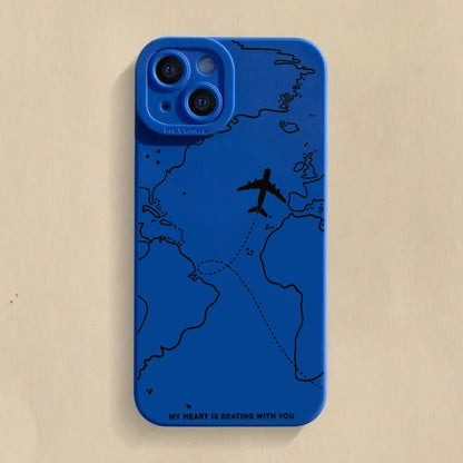 Travel-nspired Airplane Route Desian Phone Case For Xiaomi Mi 14 13 12T 13T 11T Pro 11 Lite 5G NE Poco F6 F5 X5 Pro Soft Cover