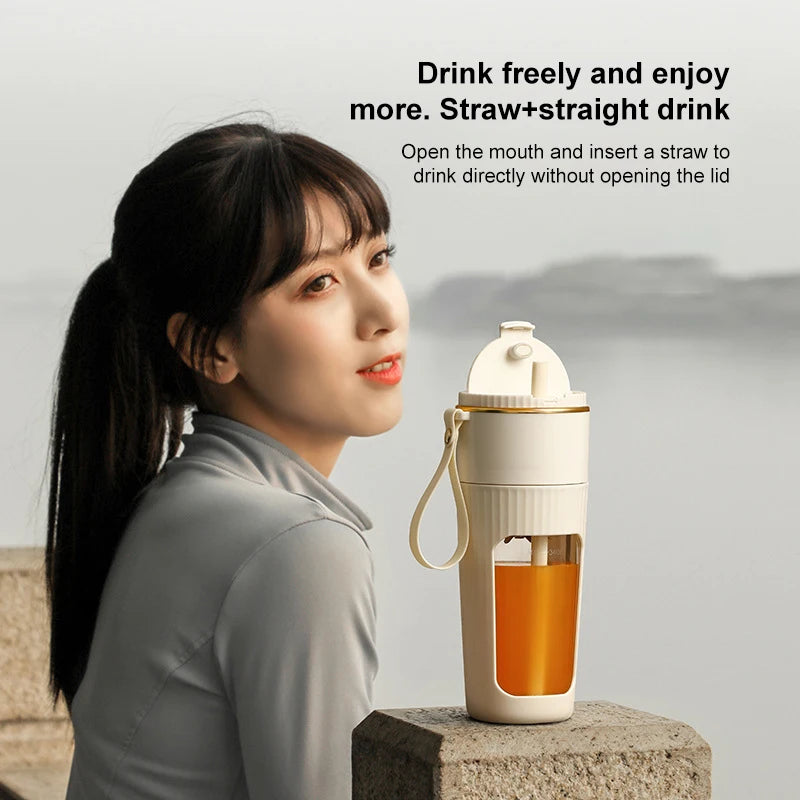 2025 New Rechargeable Mixers Fresh Fruit Juicers Usb Portable Juice Bottle Mini Fast Electric Blender Smoothie Ice Maker Home