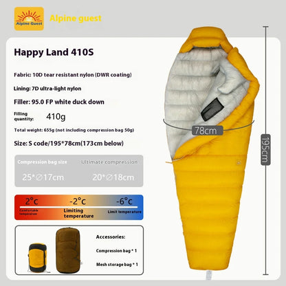 10D/7D Ultralight Down Sleeping Bag 800FP Dwon Outdoor Camping Hiking Sleeping Bags for Backpacking Adult Tourist
