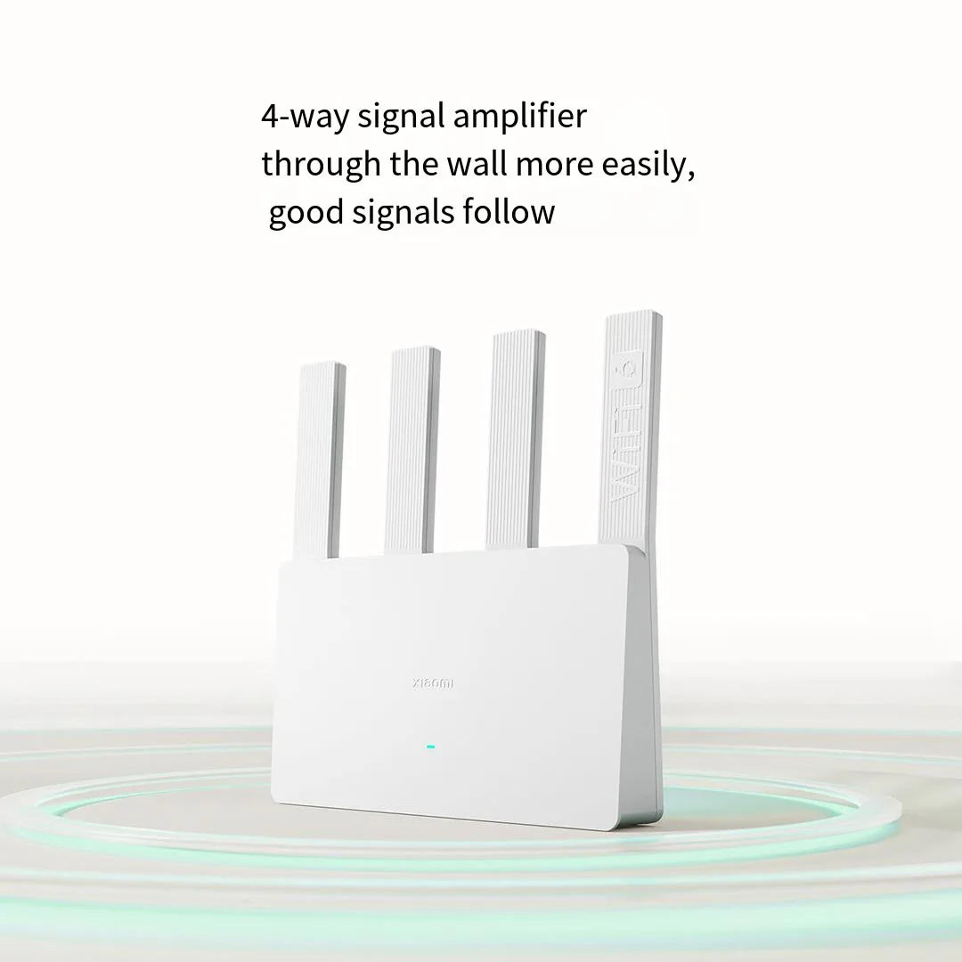 Xiaomi Mijia Router WiFi6 3000Mbps 2.4G/5GHz Dual DAN/LAN ports Qualcomm Processors 256MB Memory Mesh Game Accelerator