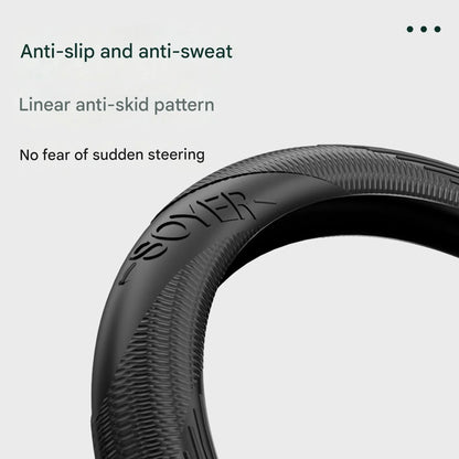 Car steering wheel cover silicone summer non-slip sweat-absorbent high-end handlebar cover protective cover four seasons protect