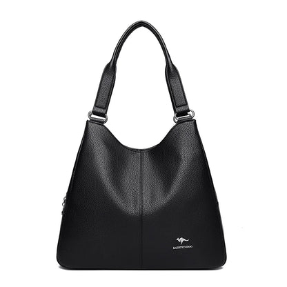Top-handle Hobo Bag Leather Women Handbags Female Leisure Shoulder Bags Fashion Purses Vintage Bolsas Large Capacity Tote Bag