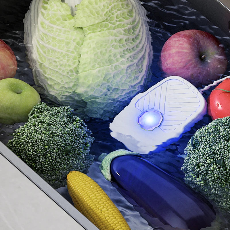 Mini Ultrasonic Fruit & Vegetable Cleaner High Frequency Kitchen Cleaning Tool