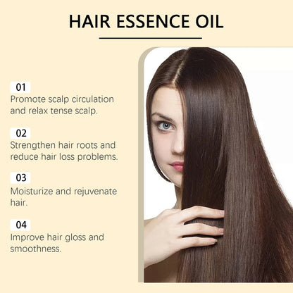 Hair Care Essence Improve Breakage Dryness Remove Split Ends Enhance Luster Deeply Nourishing Scalp Smoothing Natural Hair Oil