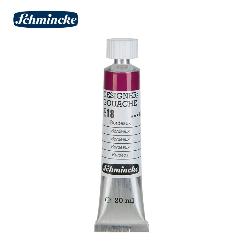 Germany Schmincke Designer Gouache Paint Tube 20ml Opaque Gouache Paint Professional Artist 48 Colors Drawing Art Supplies Cute