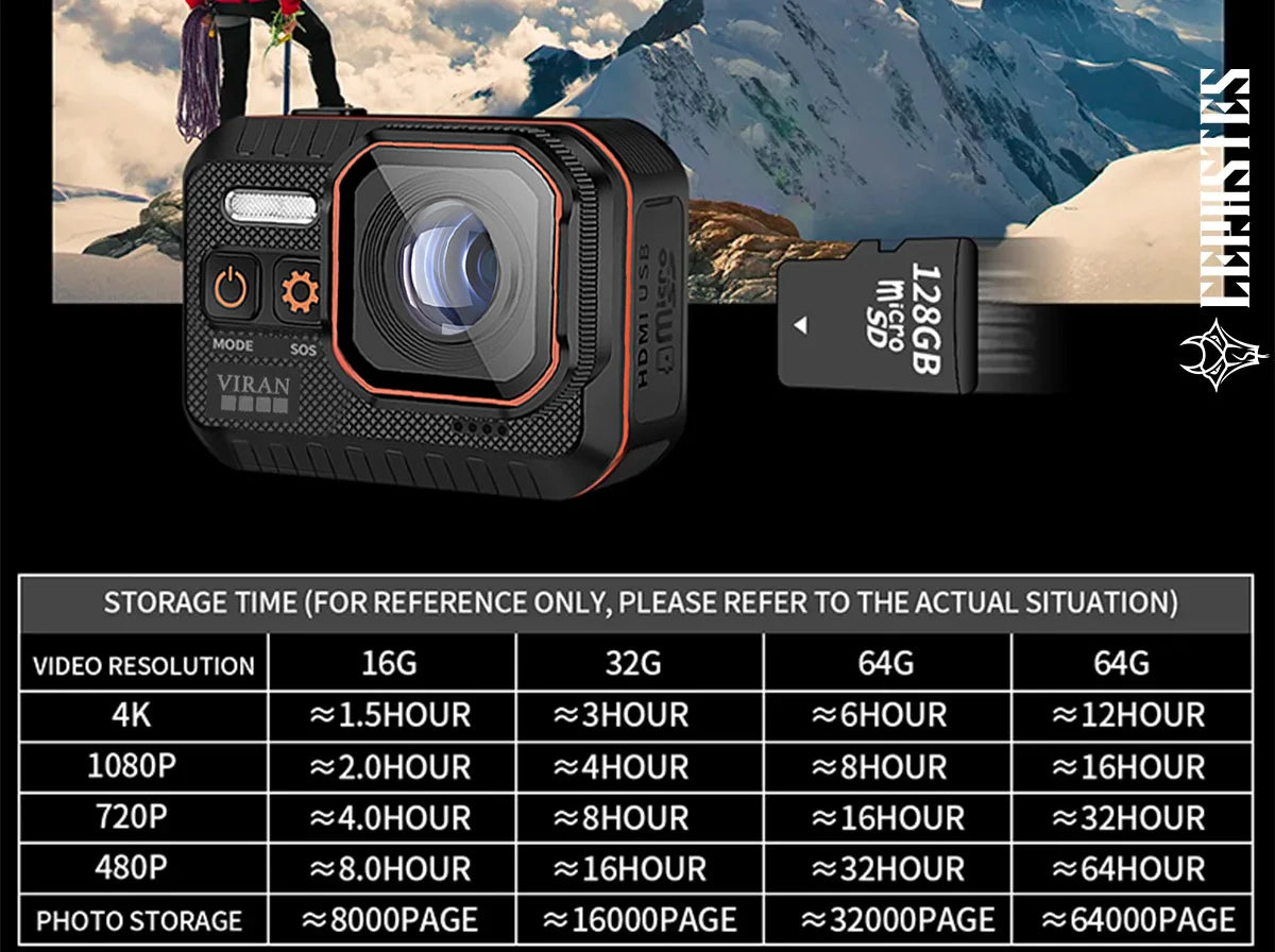 Action Camera 4K With Remote Control Screen Waterproof Sport Camera drive recorder Sports Camera Helmet Action Cam