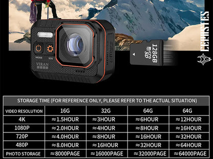 Action Camera 4K With Remote Control Screen Waterproof Sport Camera drive recorder Sports Camera Helmet Action Cam