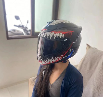 Motorcycle For Venom Helmet Unisex DOT Helmet cruise retro Motocross Full Face Helmet riding Helmet Casco Capacete