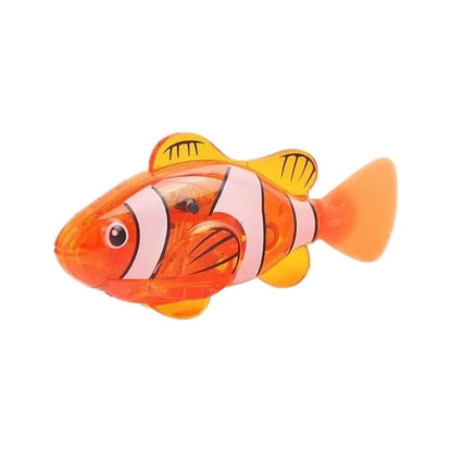 Cat Toy LED Inductive Interactive Swimming Robot Fish Toys Glowing Electric Fishs Stimulate Kitten Hunting Instinct Pet Products