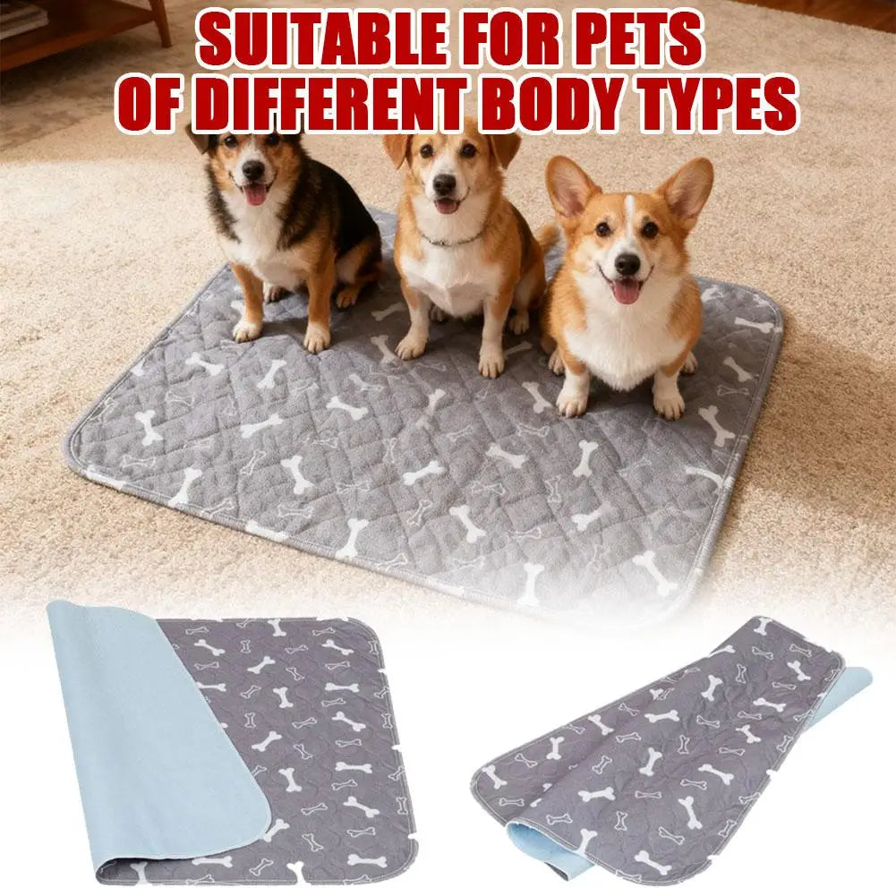 Pet Bed Mat Reusable Dog Urine Pad Puppy Pee Fast Absorbing Pad Rug Pet Dog Diaper Urine Pads For Small/Medium/Large Dogs