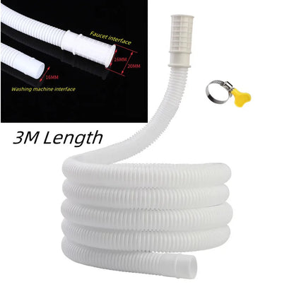 1-4M Washing Machine Draining Hose Plastic Tube Pipe  Extension Drainpipe for Air Conditioner Kitchen Faucet Accessories