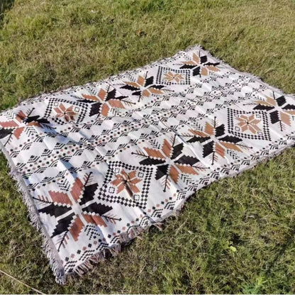 Classic Bohemian Style Outdoor Camping Blanket Sofa Cover Multifunctional Thread Blanket