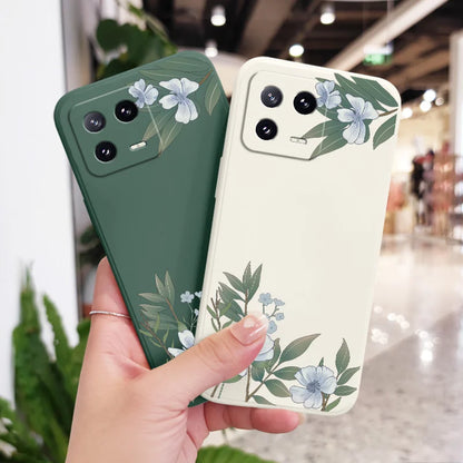 Encounter Flowers Phone Case For Xiaomi 17 Mi 15 15T 14 14T 13 13T 12 12X 12T 12S 11 11T 10 10T 9 9T Pro Lite Liquid Silicone Co