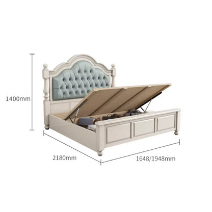 Bedroom White Bed Aesthetic Teenage Girls Double Luxury Bed Frame Lounge Platform Camarotes Para Dormitorio House Accessories