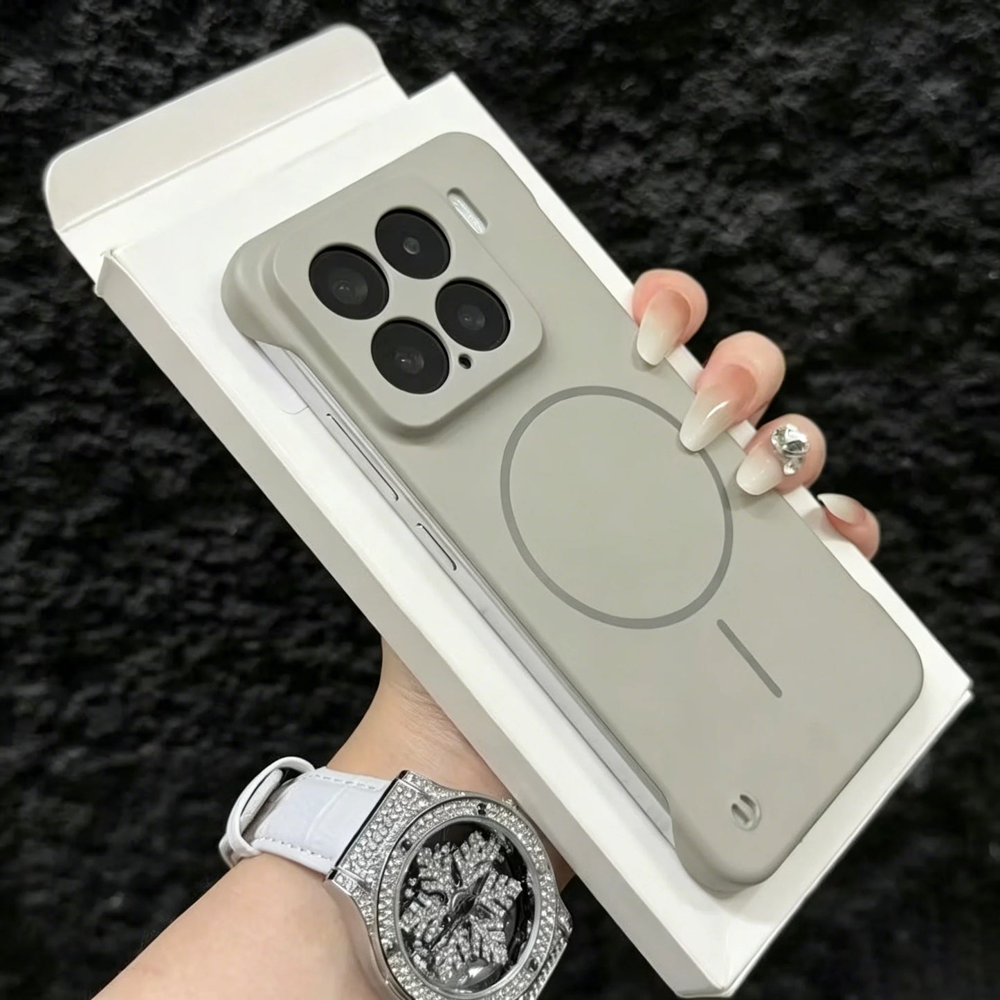 Frameless For Magsafe Magnetic Wireless Charging Case For XiaoMI 17 15 15T 14 14T 13 12 Pro Max Ultra Slim Rugged PC Armor Cover
