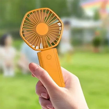 Portable Handheld Fan Small Fan With Three Speed USB Rechargeable Fan Suitable For Home Travel Uses