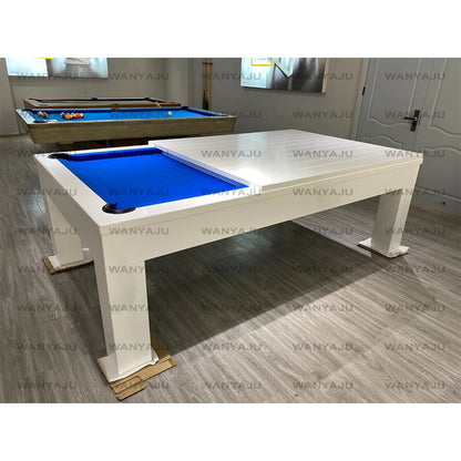 Dining Room Furniture Solid Wood Slate Bed 3-in-1 Multifunctional Convertible Dining Pool Table Tennis Table and Benches